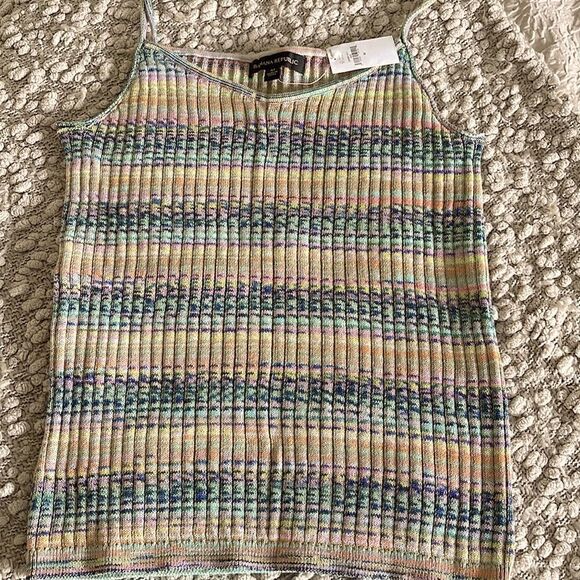 NWT Banana Republic Knit Tank Top Multi colored. Size Medium‎ - Picture 3 of 9